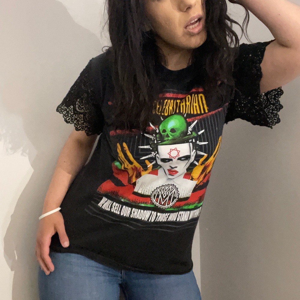 Vintage Y2K RARE Marilyn Manson Shirt “The Celebritarian”
